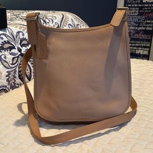 Vintage Coach “Hippie Flap” Leather Crossbody Bag 9135